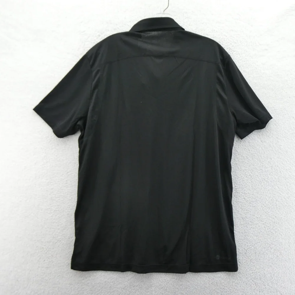 Adidas Shirt Mens Large‎ Ohio Bobcats NCAA Polo Black Aeroready Short Sleeve